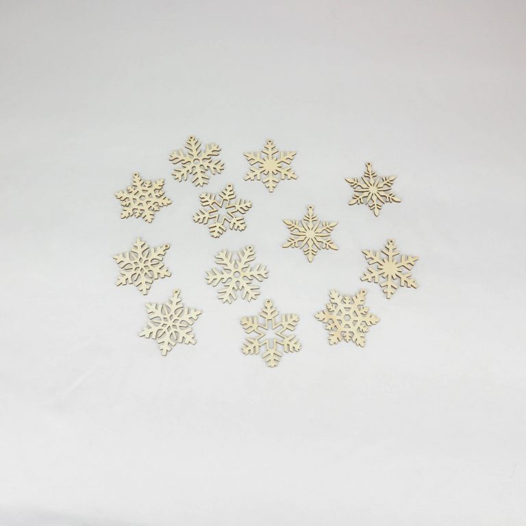 Set s vločkami - box s vianočnými ozdobami