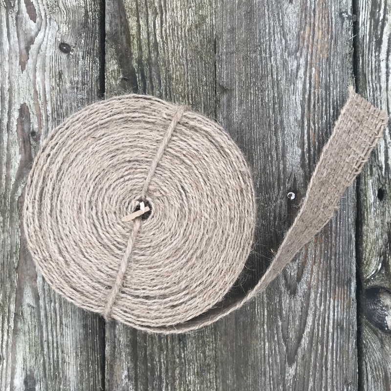 Jutová stuha hnedá 3cmx1m - metráž