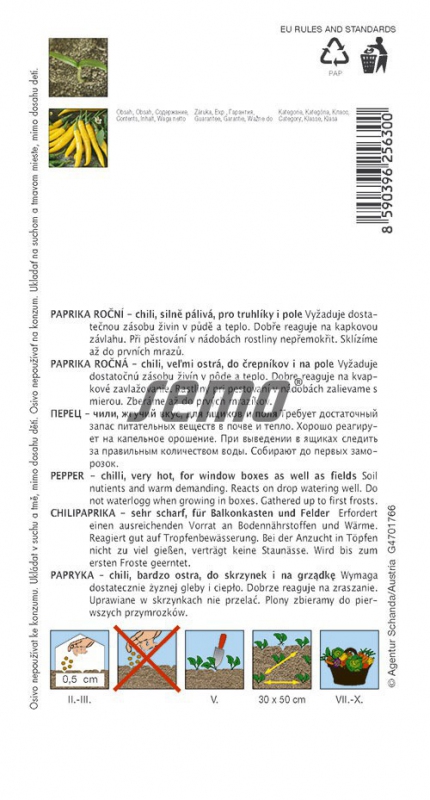 Semo Paprika ročná chilli ´Kristián´