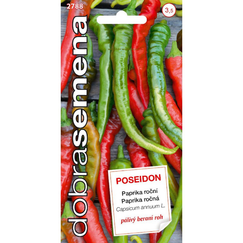 Dobrá semena Paprika baraní roh štiplavá ´Poseidon´