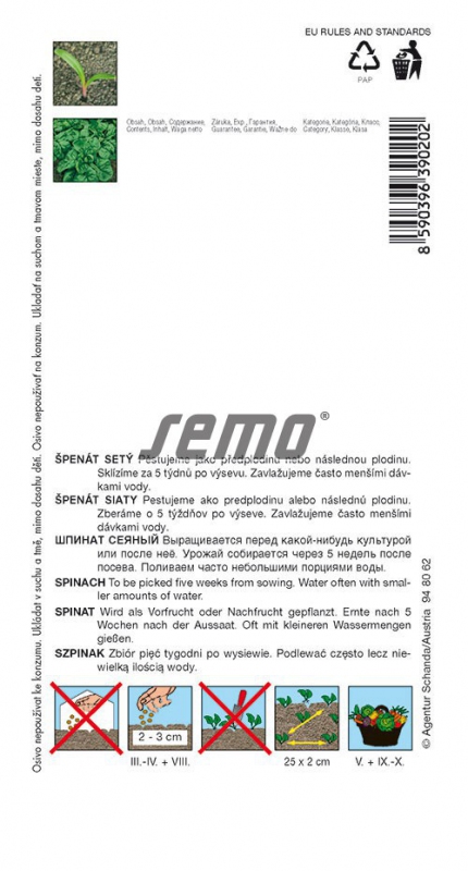 Semo Špenát siaty ´Matador´