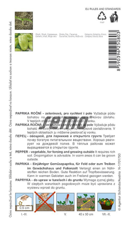 Semo Paprika ročná ´Nova´