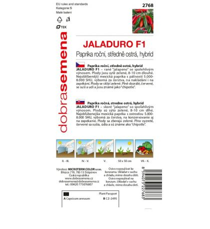 Dobrá semena Paprika ročná ´Jaladuro´