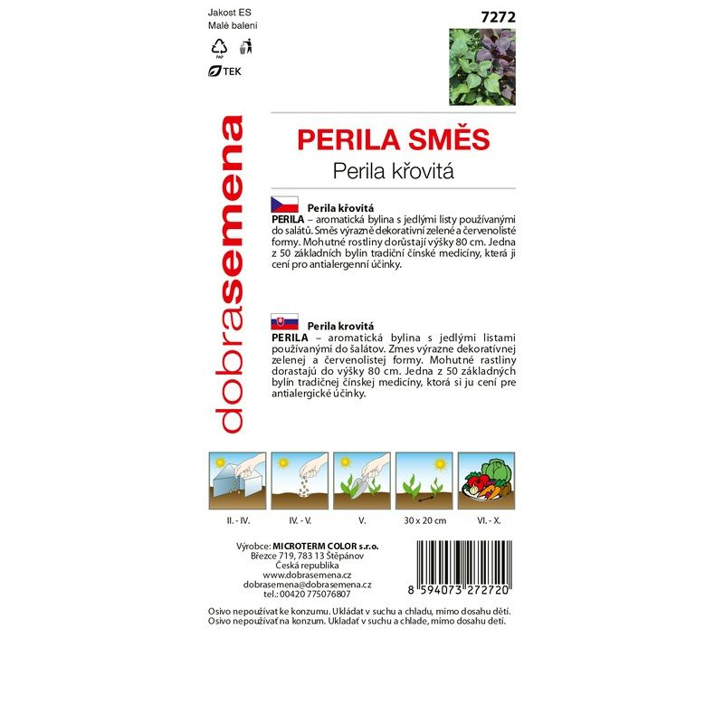 Dobrá semena Perila krovitá