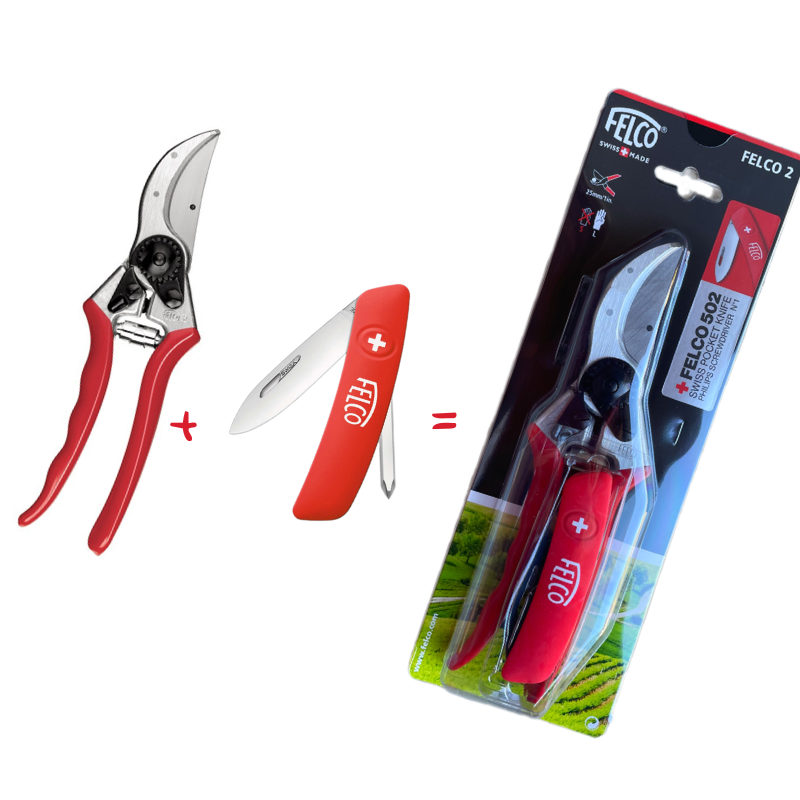 FELCO 2 Nožnice + FELCO 502 vreckový švajčiarsky nožík