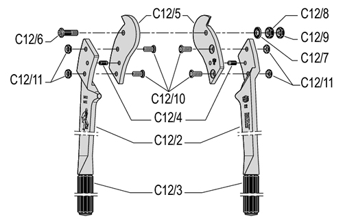 FELCO C12 Kliešte dvojručné
