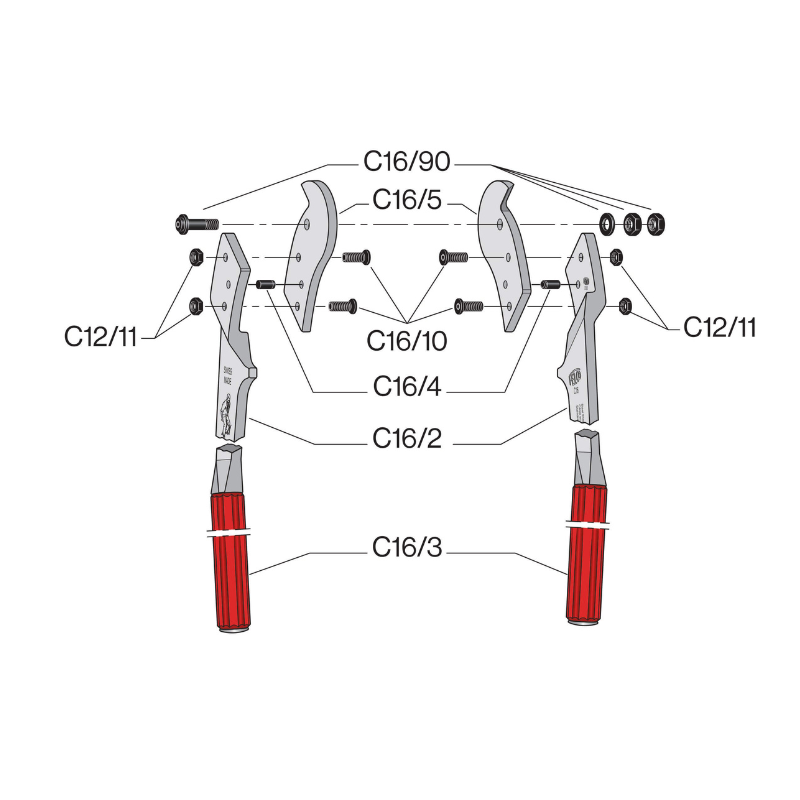 FELCO C16 Kliešte dvojručné