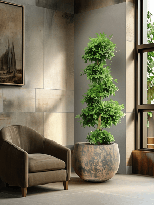 Kvetináč hlinený ´Baq Atlas Balloon Brown´