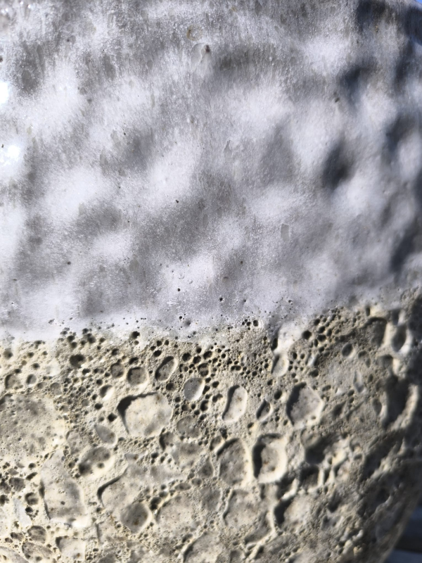 Kvetináč keramický M - biely dekor