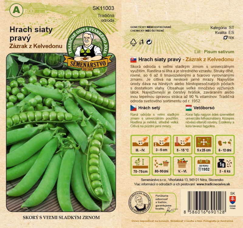 Semenárstvo Hrach siaty pravý ´Zázrak z Kelvedonu´