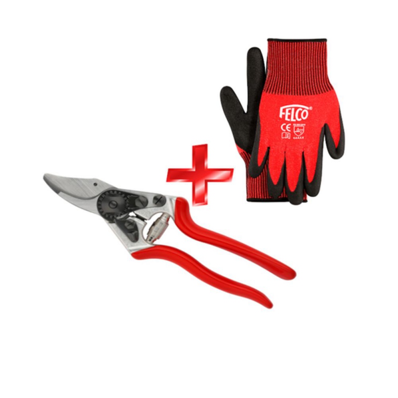 FELCO 6 Nožnice + FELCO 701 - M rukavice