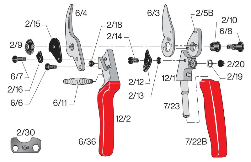 FELCO 12 Záhradné nožnice