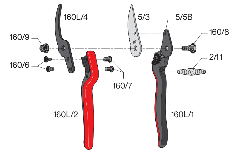 FELCO 160L  Záhradné nožnice