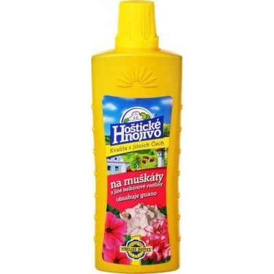 Hoštické hnojivo na muškáty s guánom 0,5l