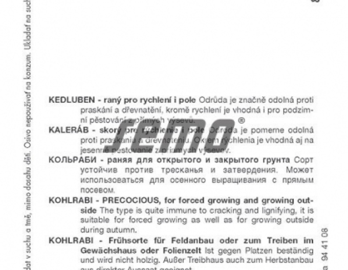 Semo Kaleráb ´Modrava F1´
