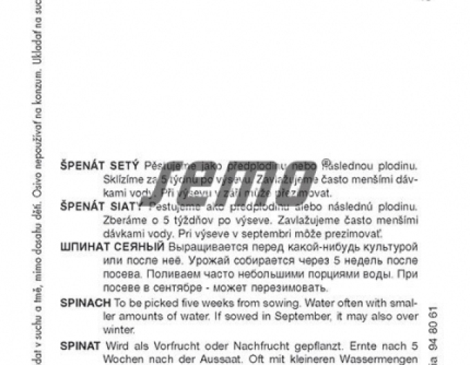 Semo Špenát siaty ´Monores´