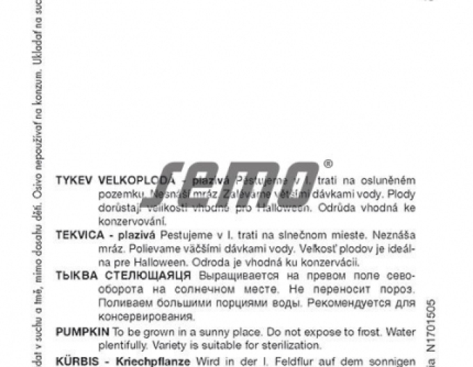 Semo Tekvica veľkoplodá ´Gran Gigante´