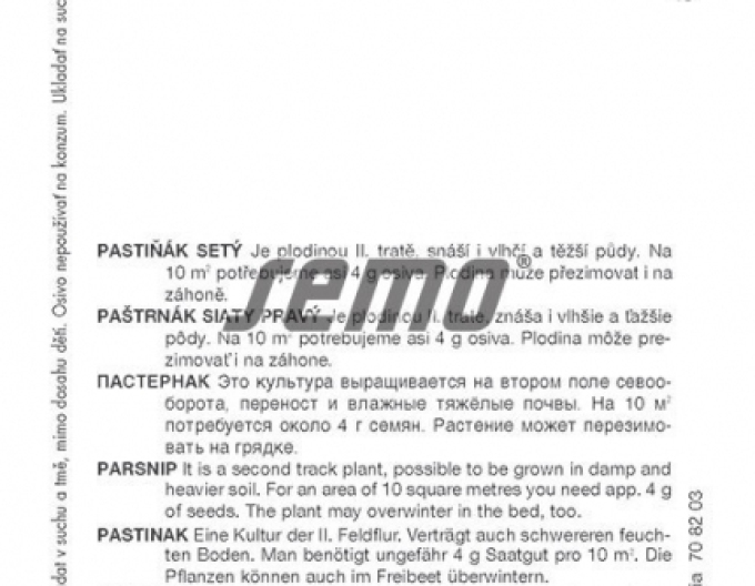 Semo Paštrnák ´Dlouhý bílý´