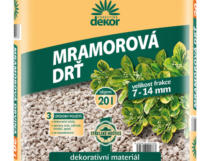 Forestina Mramorová drť 7 - 14mm 20l