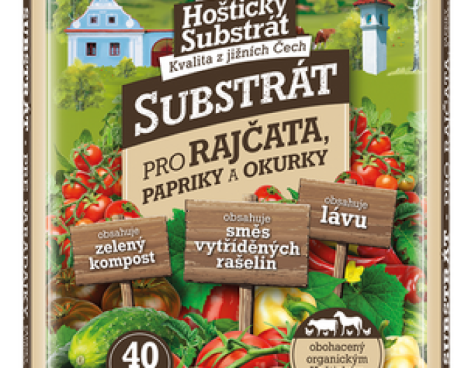 Hoštický Substrát na paradajky, papriku, uhorky 40l