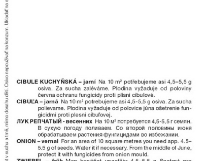 Semo Cibuľa kuchynská jarná  ´Karminka´