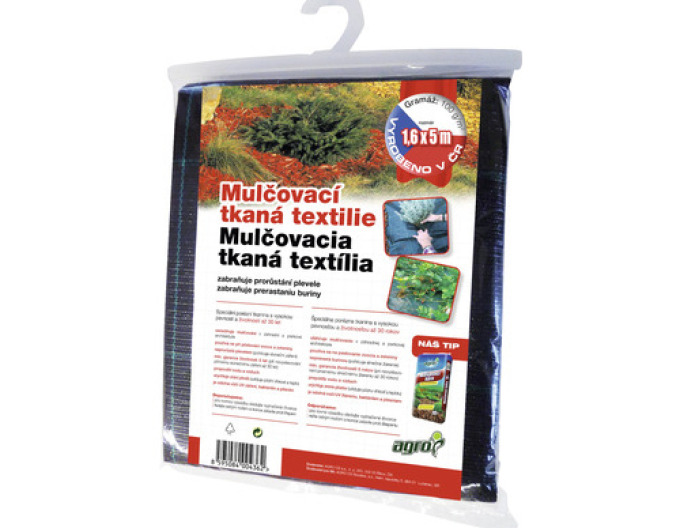 Tkaná textília čierna 100g, 1,6 x 5m