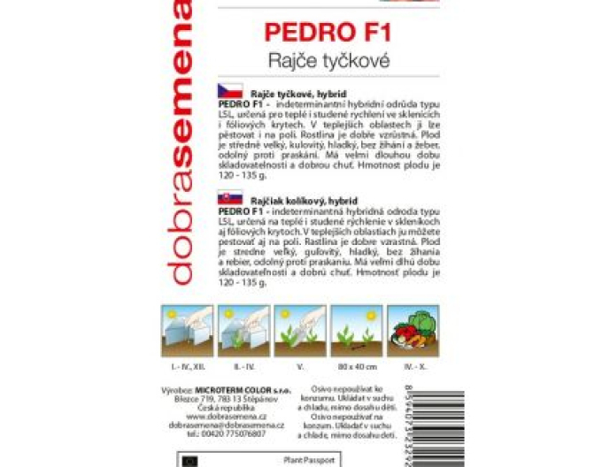 Dobrá semena Rajčiak kolíkový ´Pedro F1´