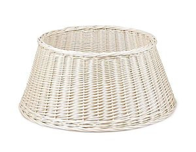 Prútený kôš  bielo-šedý