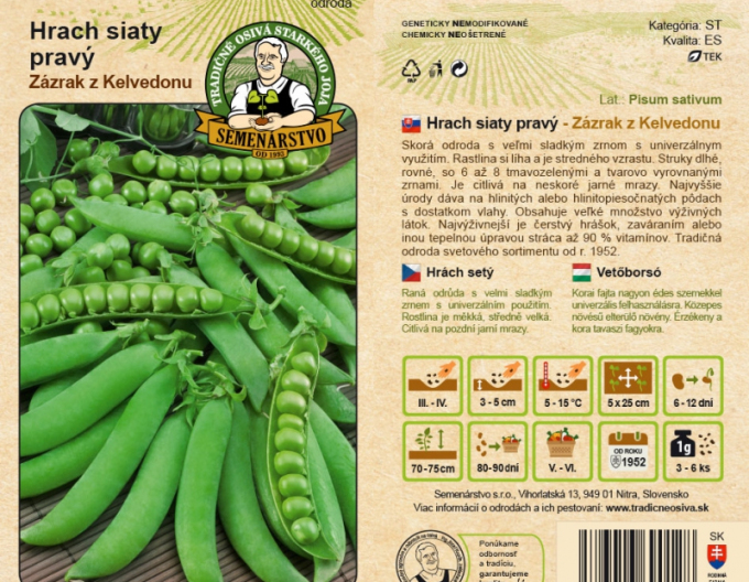 Semenárstvo Hrach siaty pravý ´Zázrak z Kelvedonu´