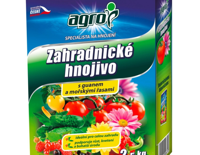 AGRO Záhradnické hnojivo 2,5 kg